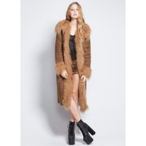 B.B. Dakota “Belinda” faux fur shearling coat